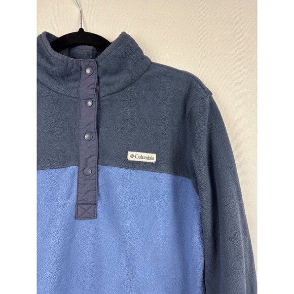 Women’s Columbia Size Large Fleece Three Quarter Button Up - Picture 3 of 6